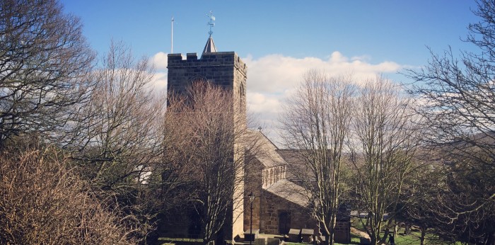 Otley Parish Church in Winter