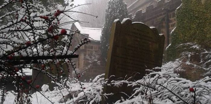 Otley Parish Church in the Snow