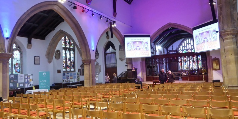 Otley Parish Church after the reordering