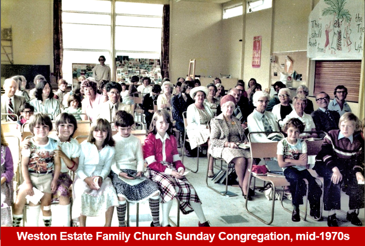 WEFC Sunday Congregation mid 1970s