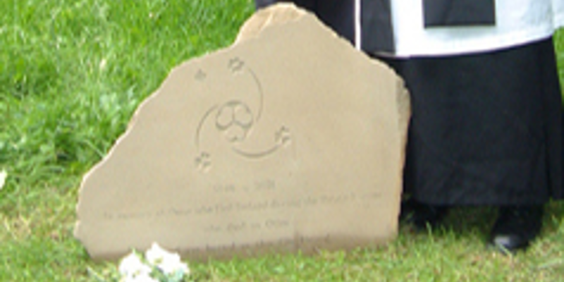 Irish Potato Famine Memorial in Churchyard